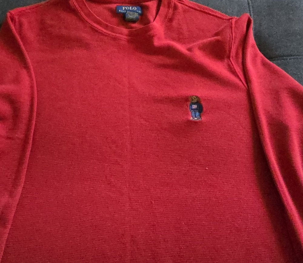 Polo by Ralph Lauren Red Crewneck Thermal